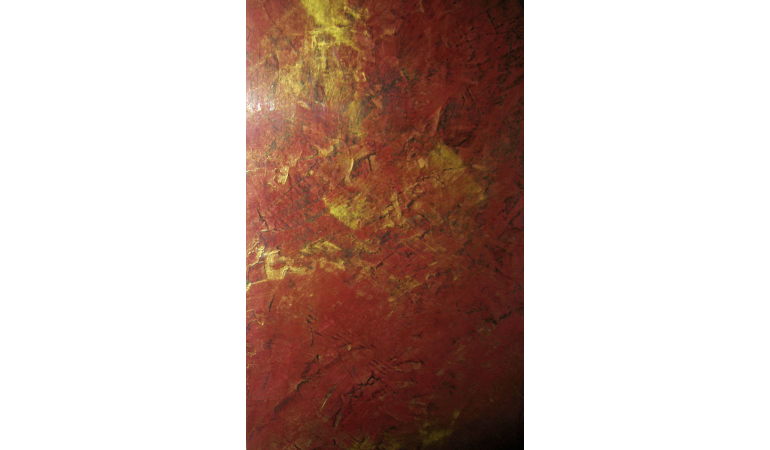Matière d'or et de rouge